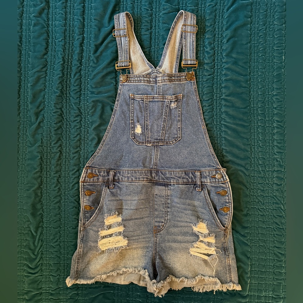 Kohl's Classic Blue Denim Women Jeans Overalls